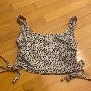 cropped Shein cow print tank top